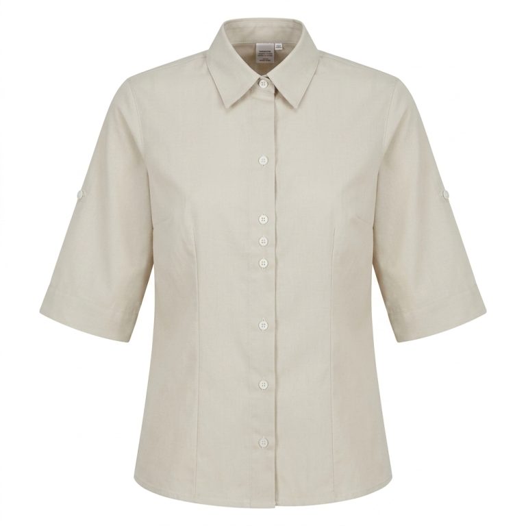 Blusa oxford 3/4