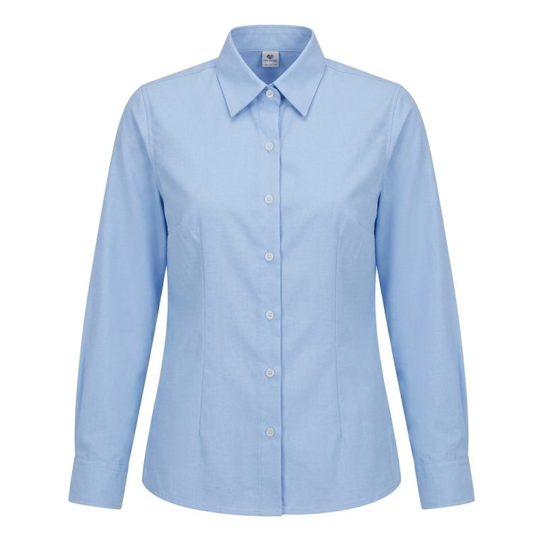 Blusa oxford manga larga