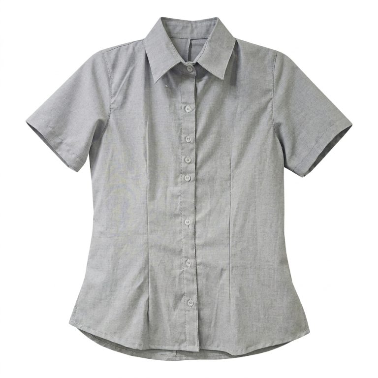 Blusa oxford manga corta