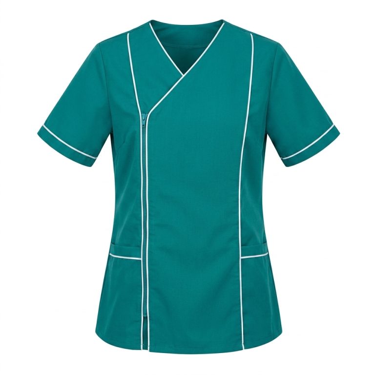 Blusa antifluido cruzado dama