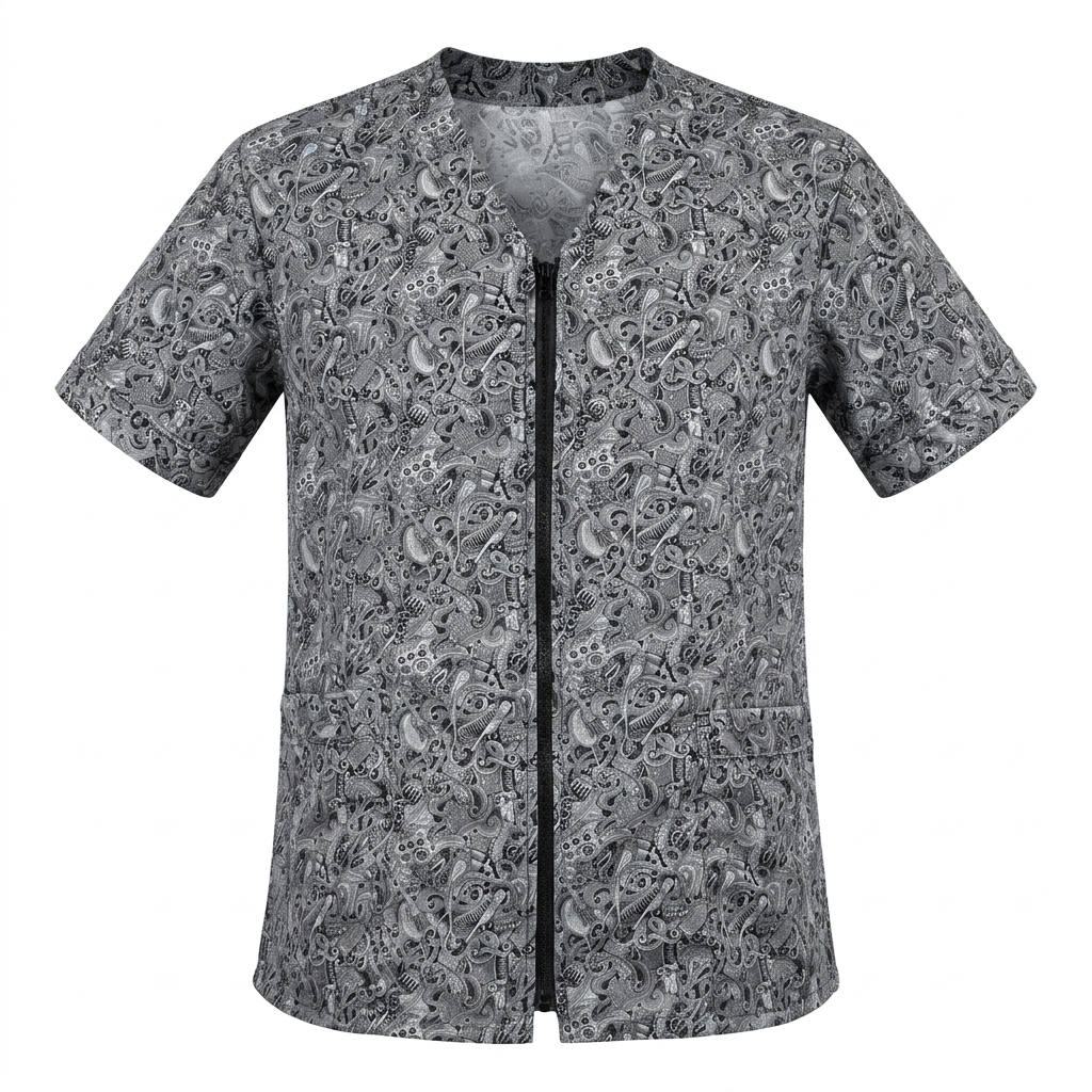 Blusa antifluido cuello v dama Blanco - dotación industrial Tezzarol